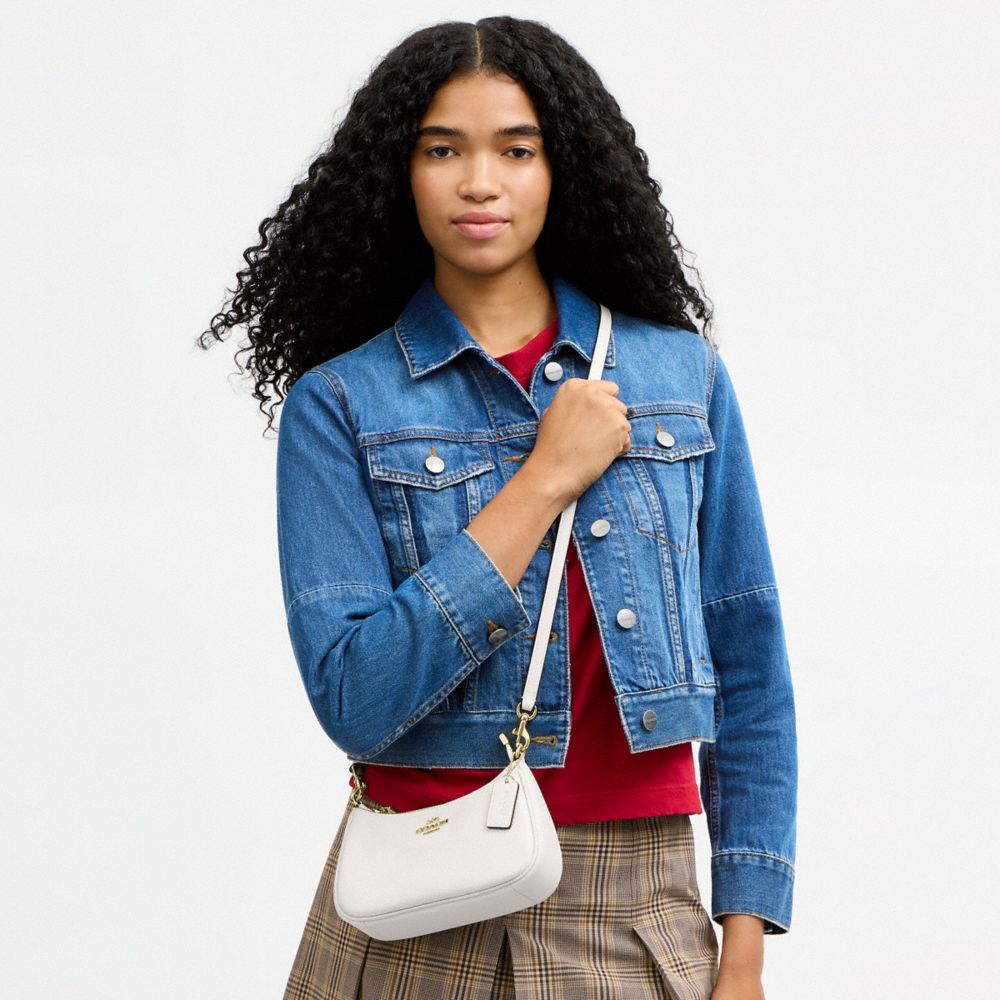 Coach Teri Mini Crossbody Bag Gold Chalk