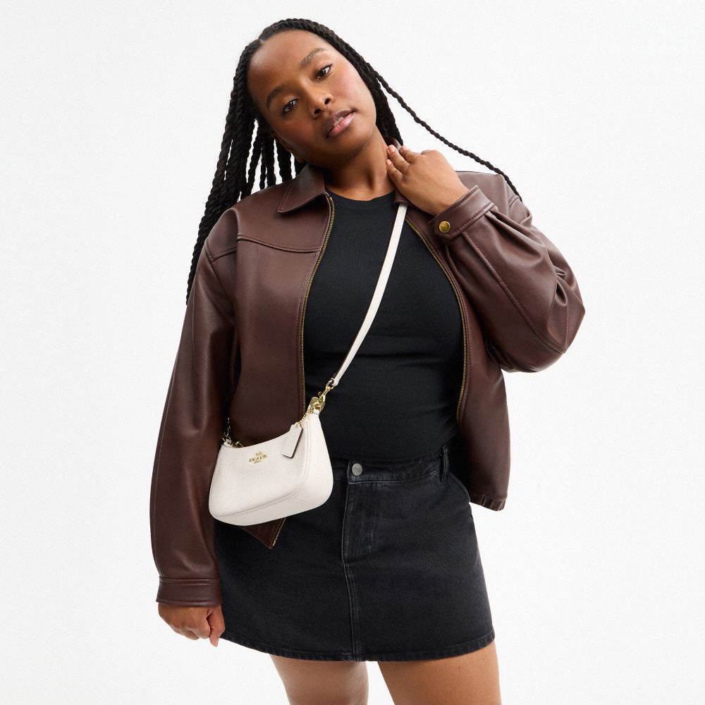 Coach Teri Mini Crossbody Bag Gold Chalk