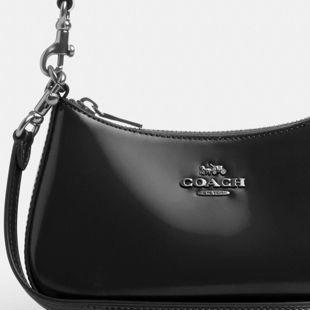 Coach Teri Mini Crossbody Bag Silver Black