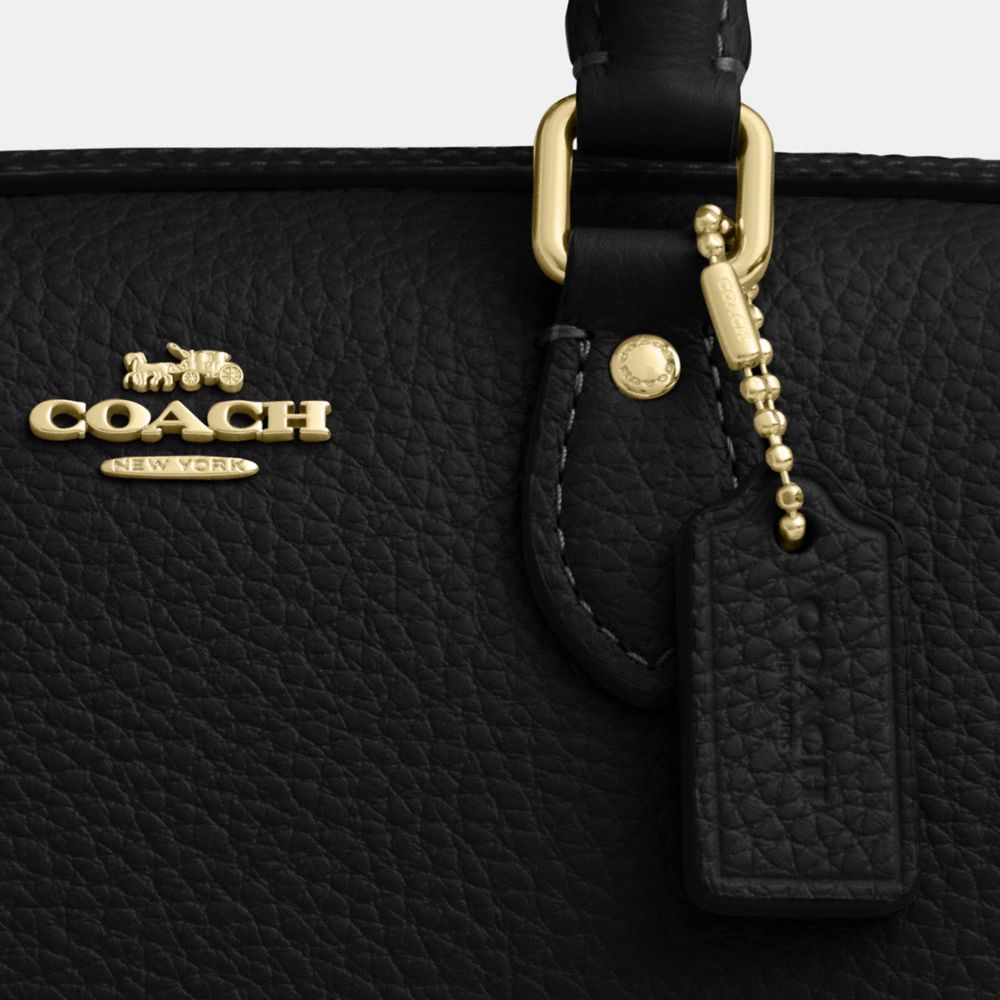 Coach Mini Rowan Crossbody Bag Gold Black