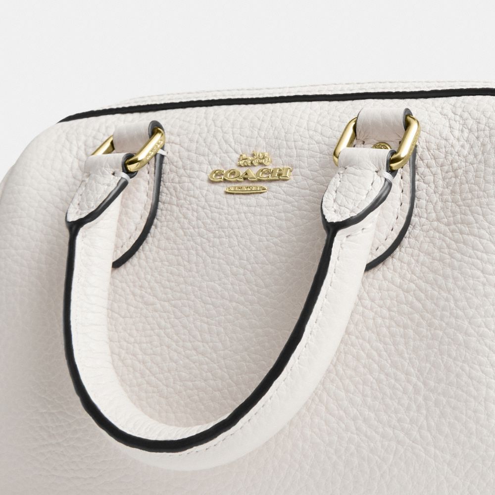Coach Mini Rowan Crossbody Bag Gold Chalk