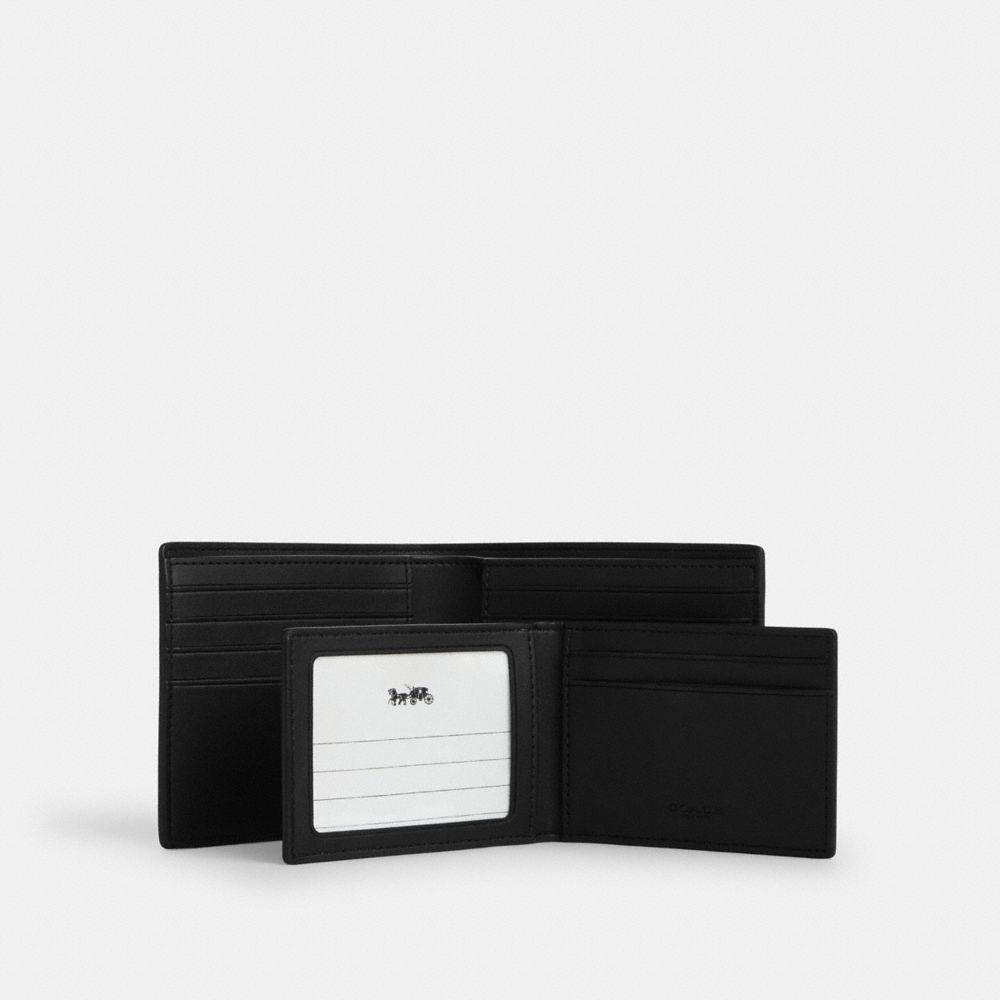 Coach 3 In 1 Wallet In Signature Canvas Chalk & Black