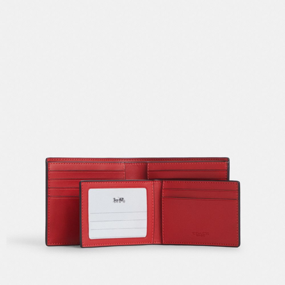 Coach 3 In 1 Wallet In Signature Canvas Bold Red