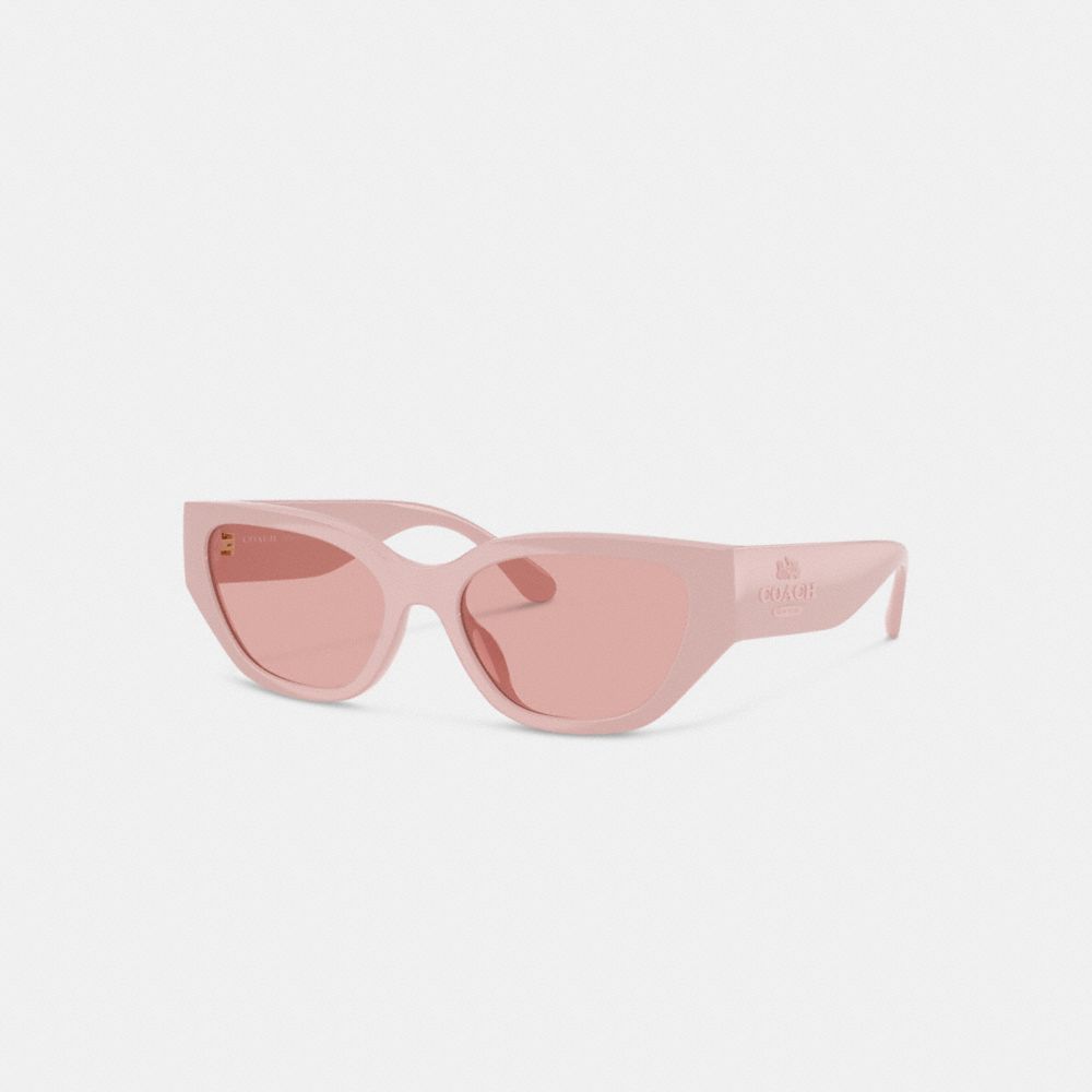 Coach Geometric Cat Eye Sunglasses Soft Pink