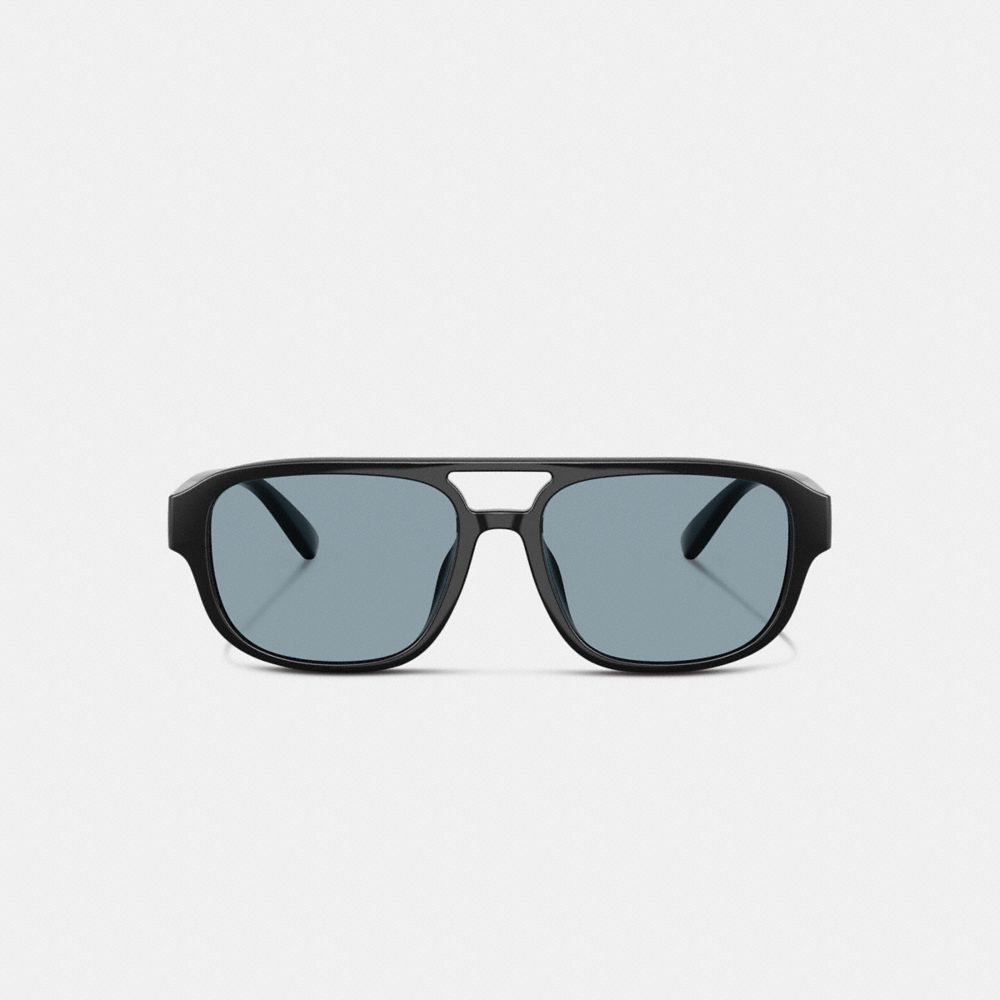 Coach Pilot Sunglasses Black