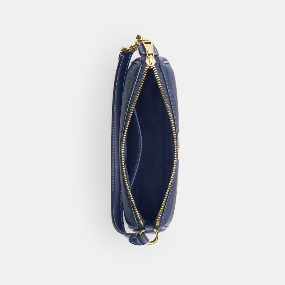 Coach Nolita 19 In Signature Canvas Gold/Navy