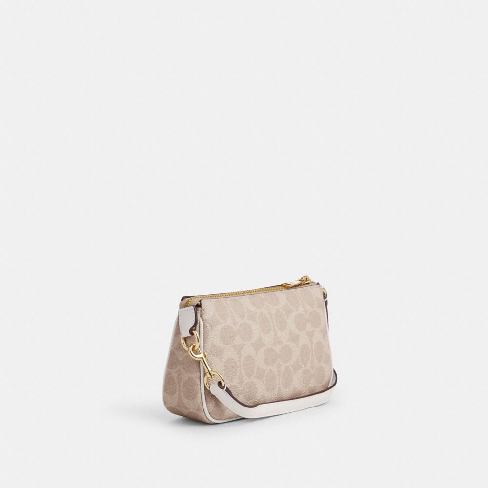 Coach Nolita 19 In Signature Canvas Gold Sand Chalk