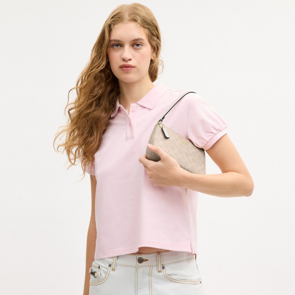 Coach Nolita 19 In Signature Canvas Gold Sand Chalk