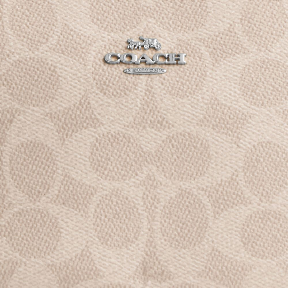 Coach Nolita 19 In Signature Canvas Silver Sand Taupe