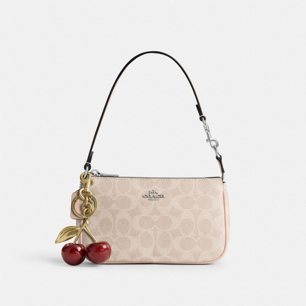 Coach Nolita 19 In Signature Canvas Silver Sand Taupe