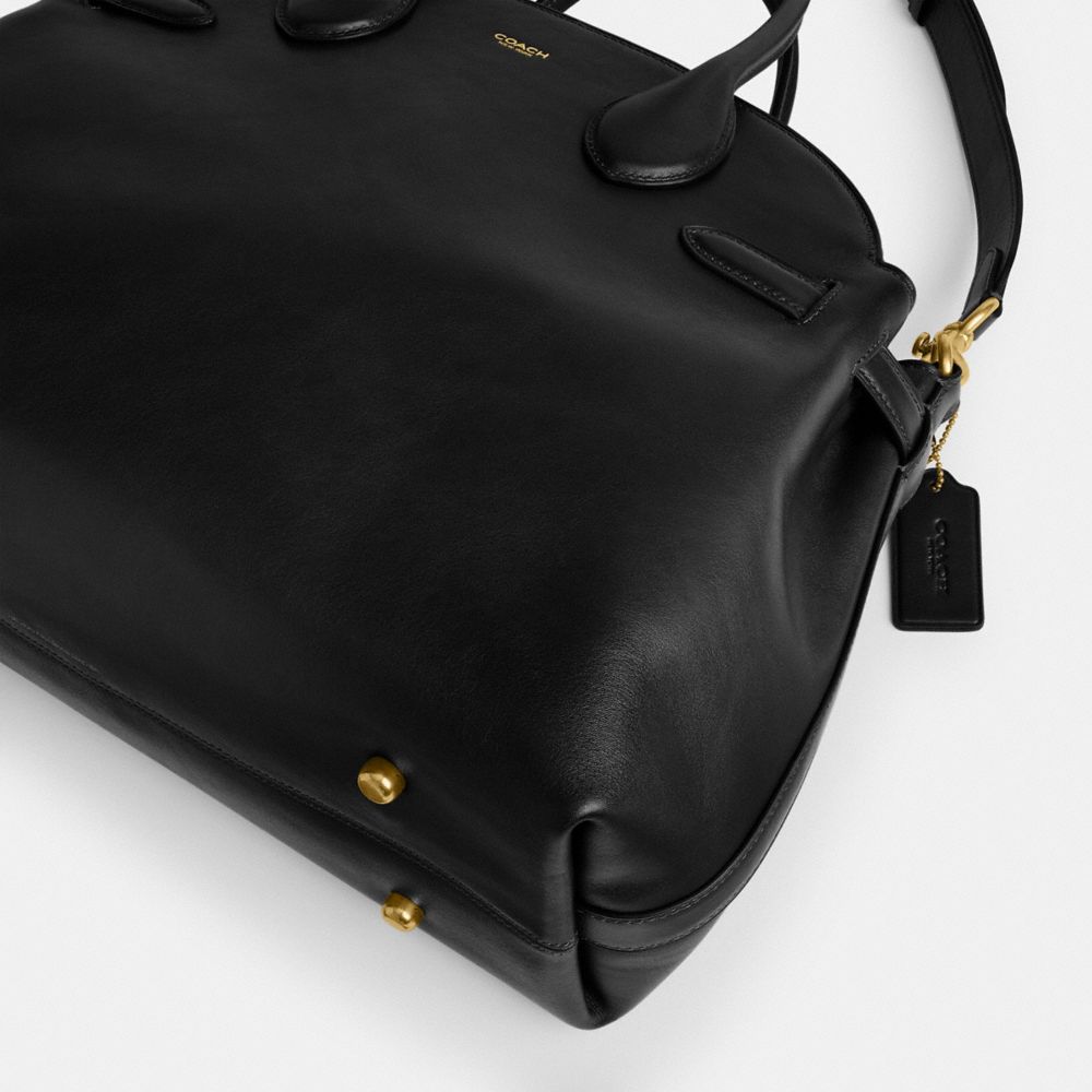 Coach Soft Empire Carryall Bag 40 Brass Black