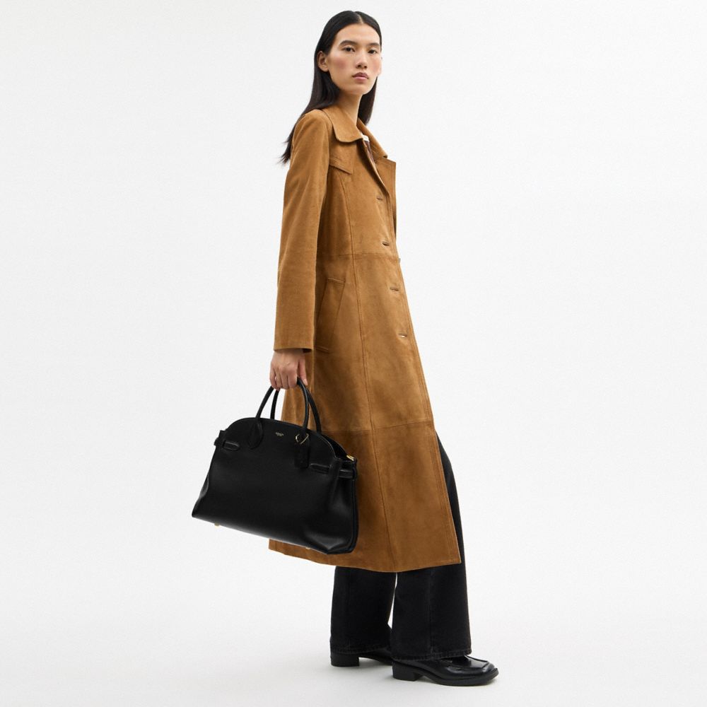 Coach Soft Empire Carryall Bag 40 Brass Black