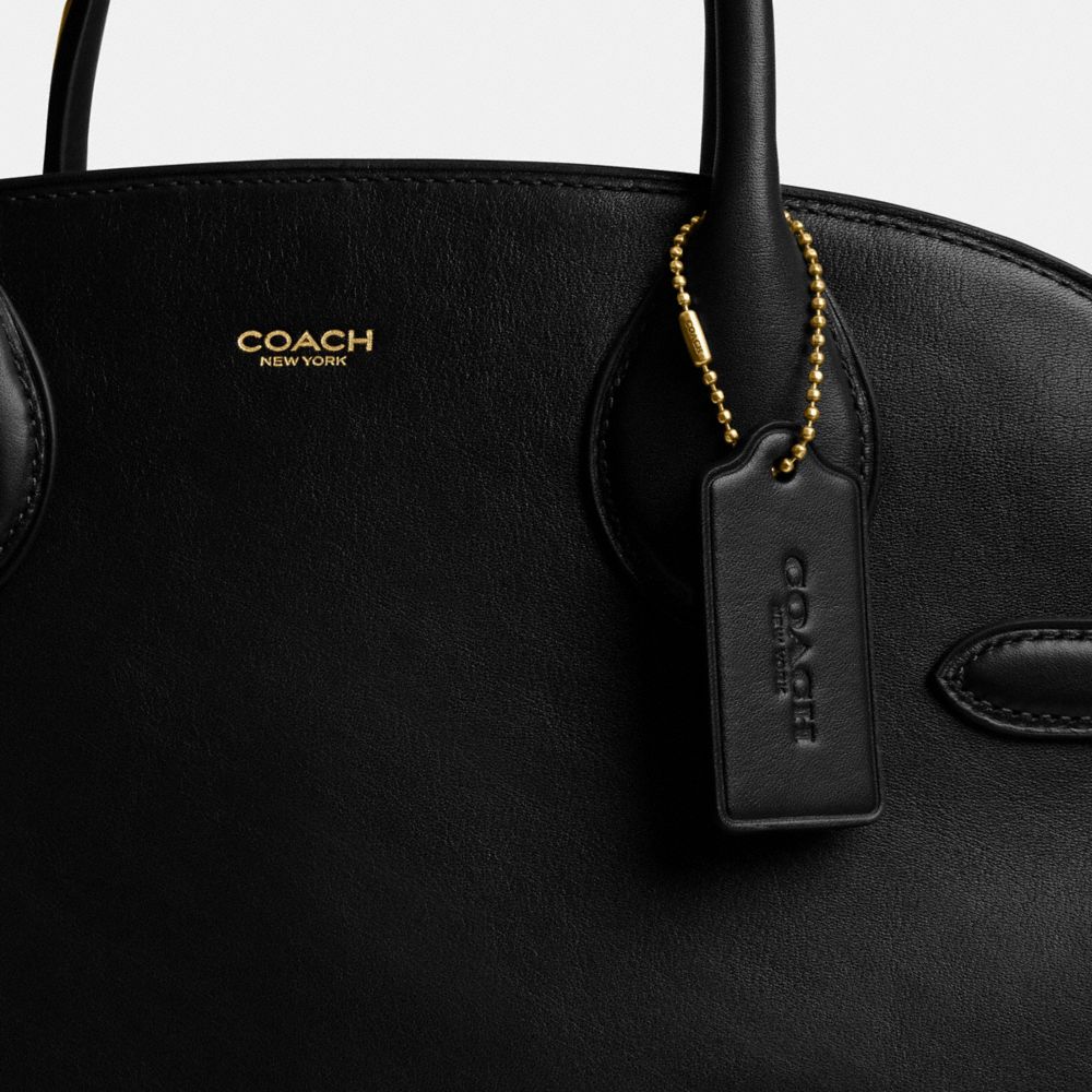 Coach Soft Empire Carryall Bag 40 Brass Black