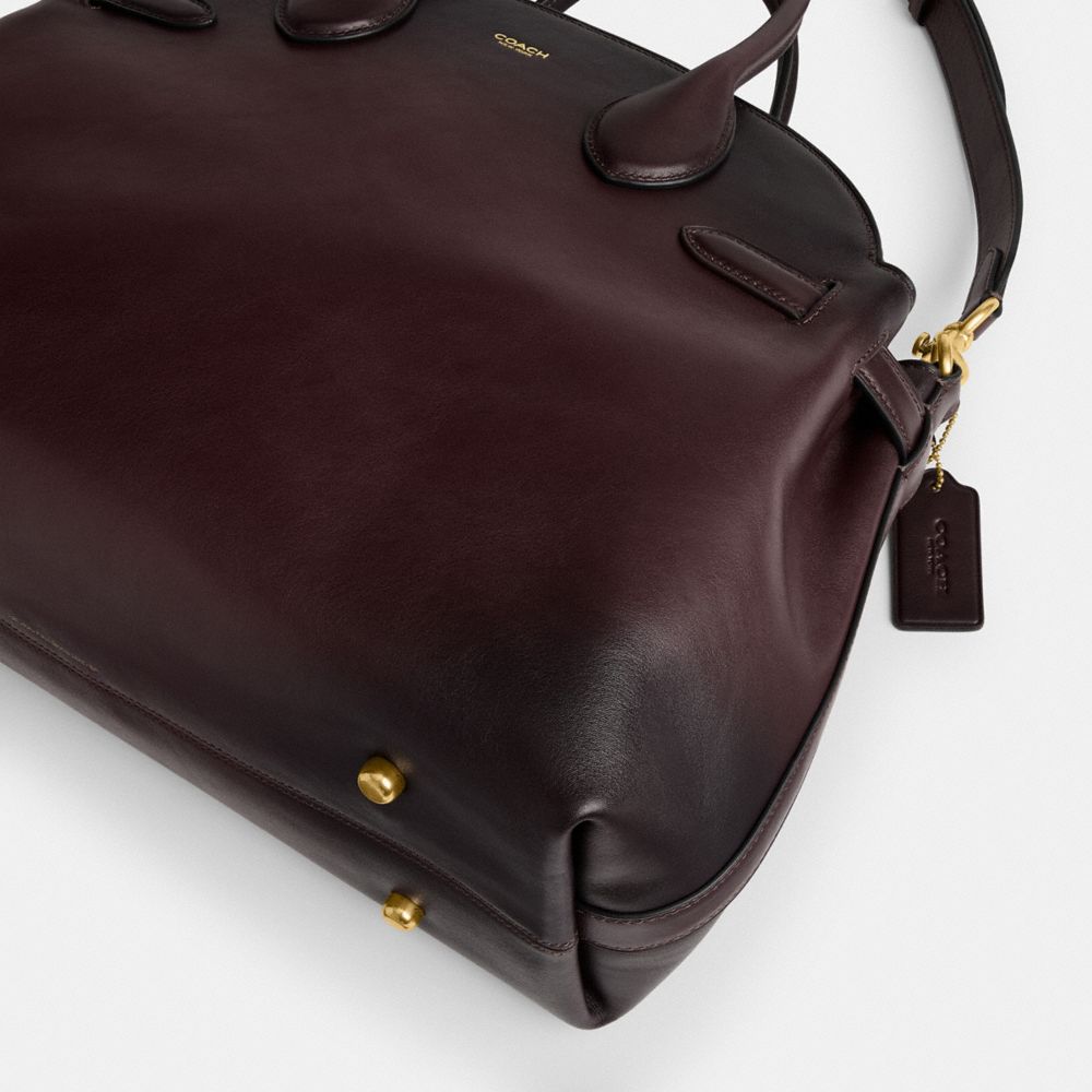 Coach Soft Empire Carryall Bag 40 Brass Merlot