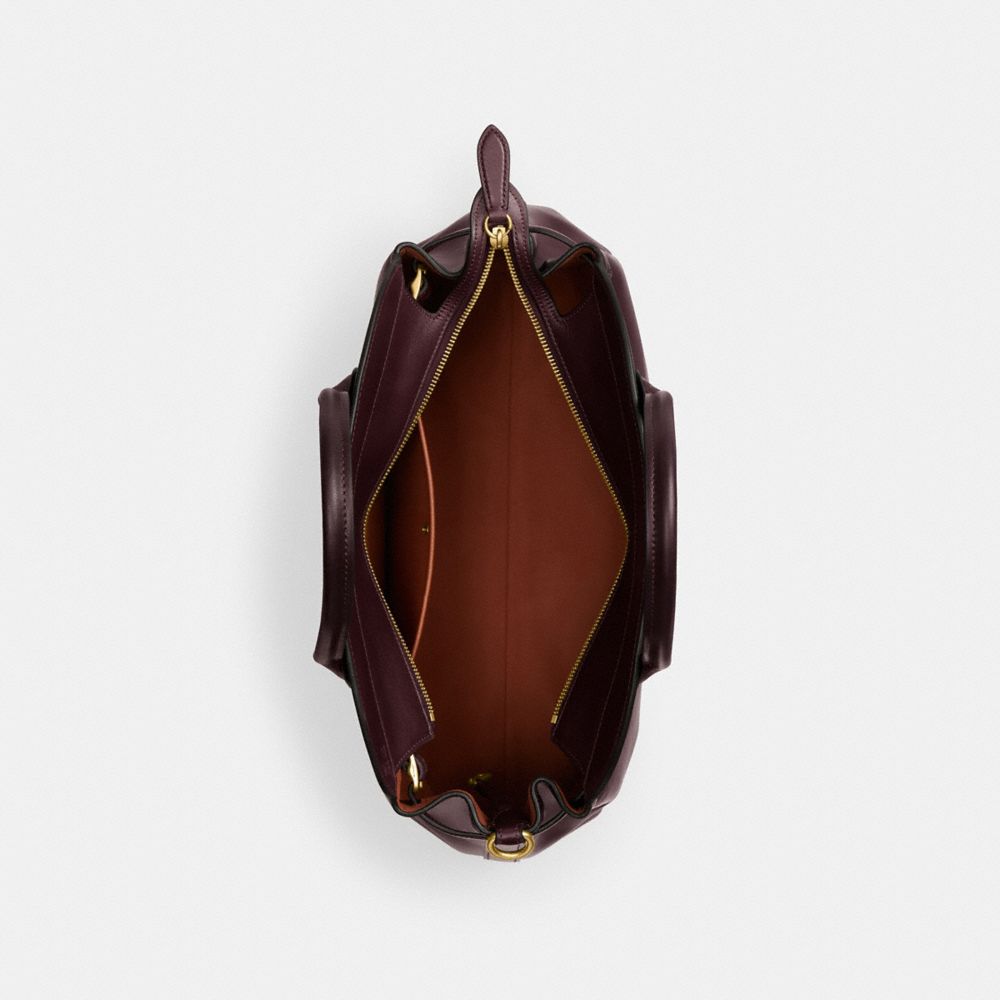 Coach Soft Empire Carryall Bag 40 Brass Merlot