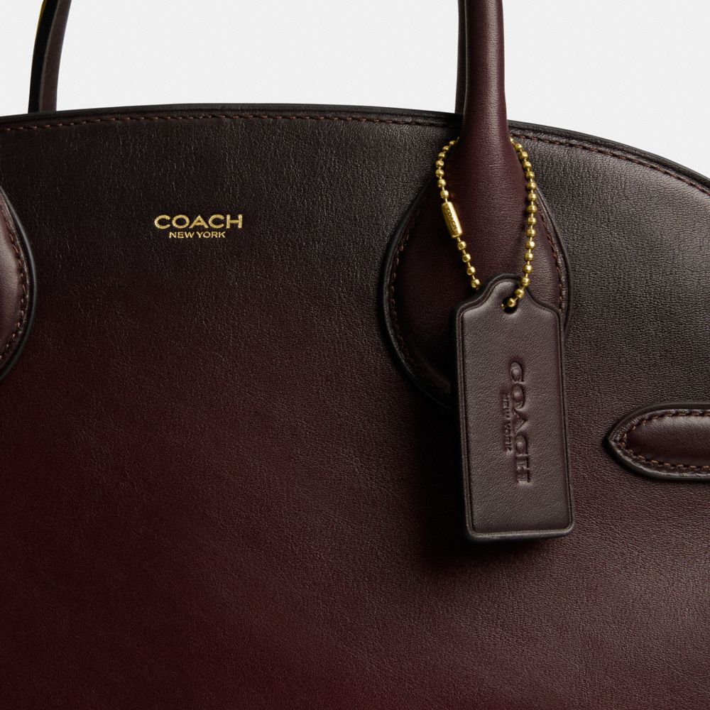 Coach Soft Empire Carryall Bag 40 Brass Merlot