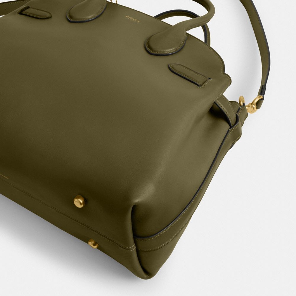Coach Soft Empire Carryall Bag 40 Brass Olive