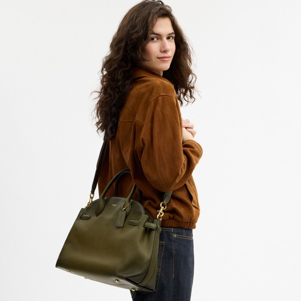 Coach Soft Empire Carryall Bag 40 Brass Olive