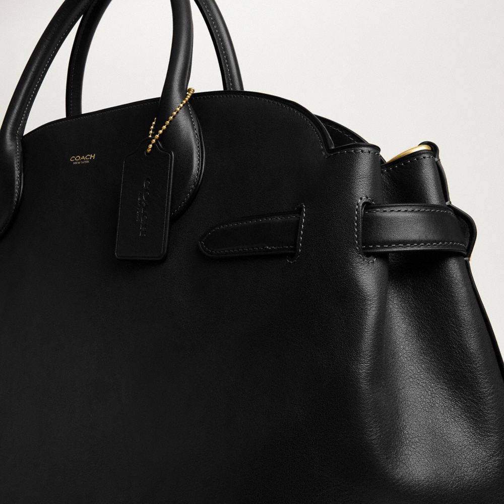 Coach Soft Empire Carryall Bag 48 Brass Black
