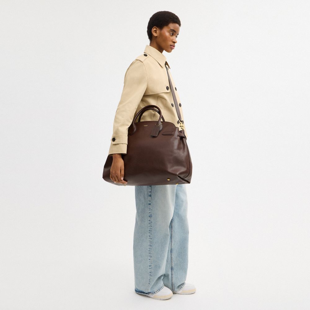 Coach Soft Empire Carryall Bag 48 Brass Maple