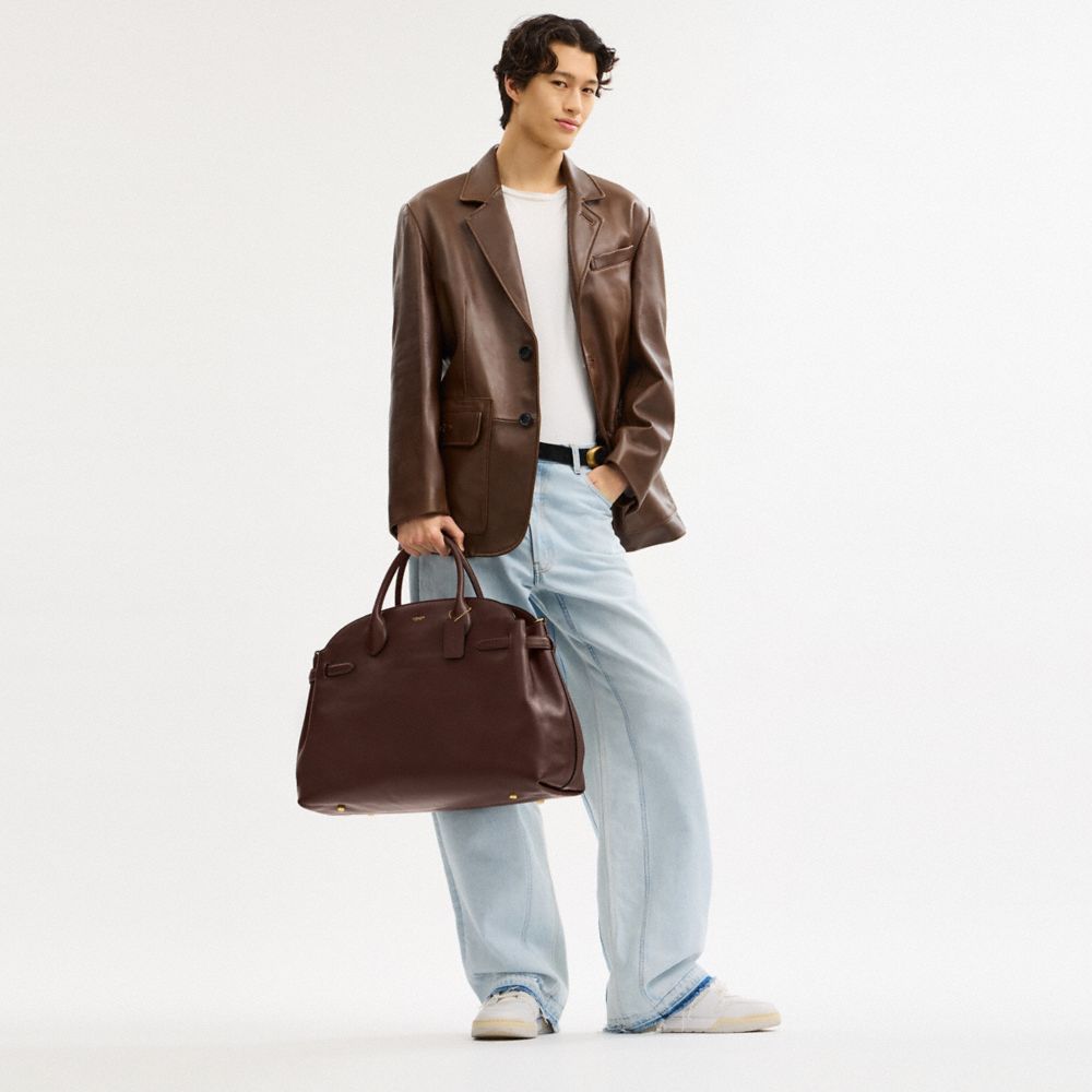Coach Soft Empire Carryall Bag 48 Brass Maple