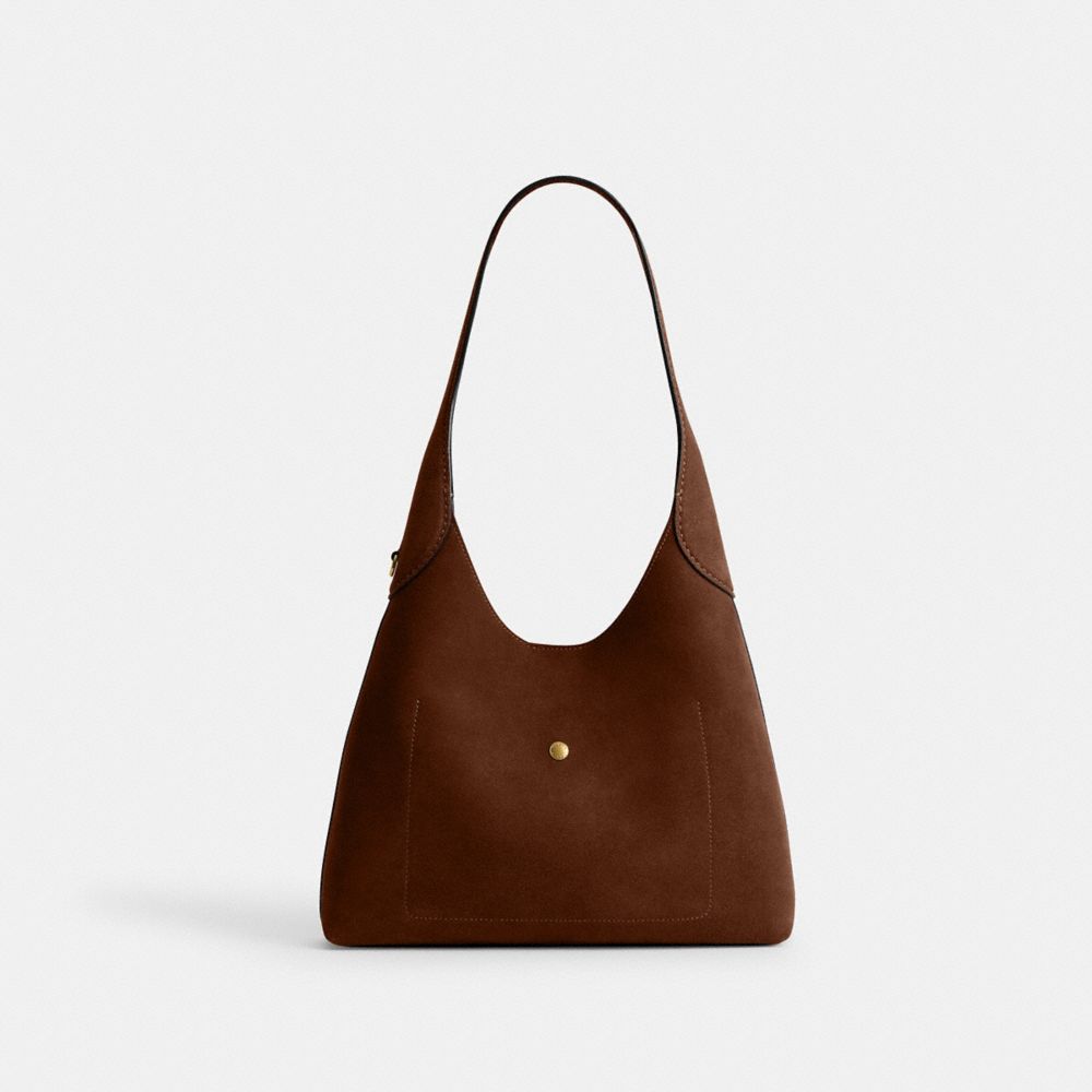 Coach Brooklyn Shoulder Bag 28 Brass Warm Brown