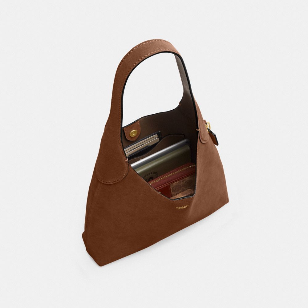 Coach Brooklyn Shoulder Bag 28 Brass Warm Brown