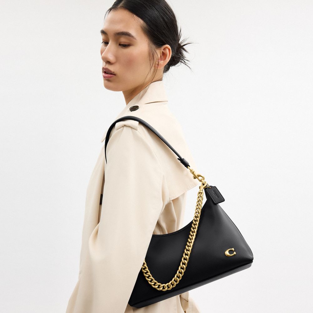 Coach Juliet Shoulder Bag 25 Brass/Black