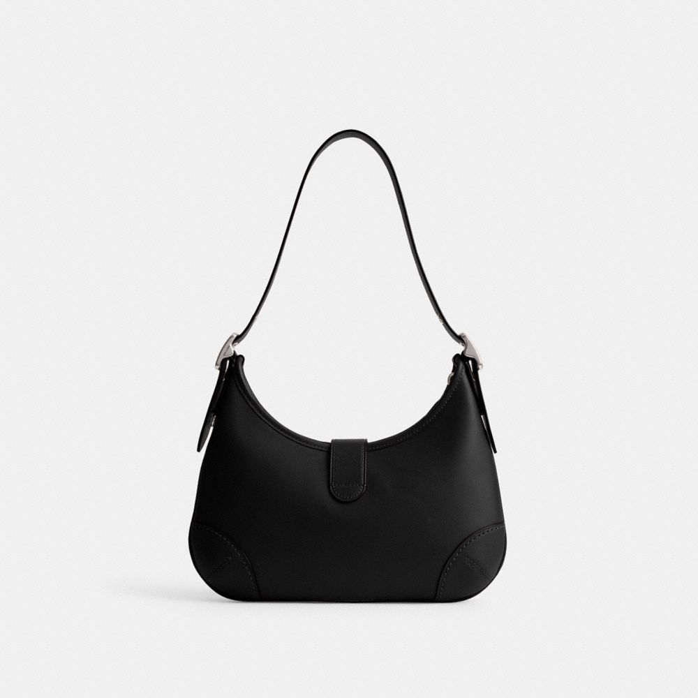 Coach Hamptons Hobo Bag Silver Black