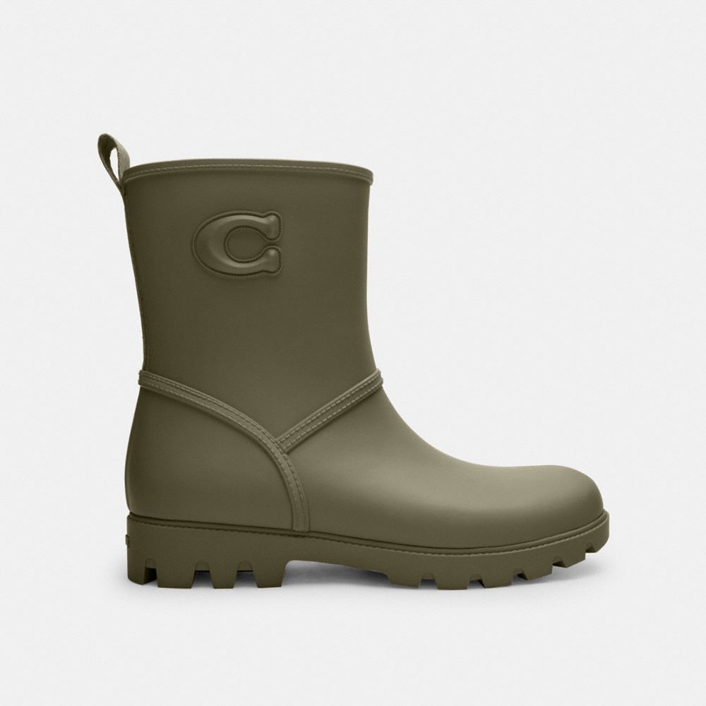 Women's Coach Ryder Rainboot Army Green
