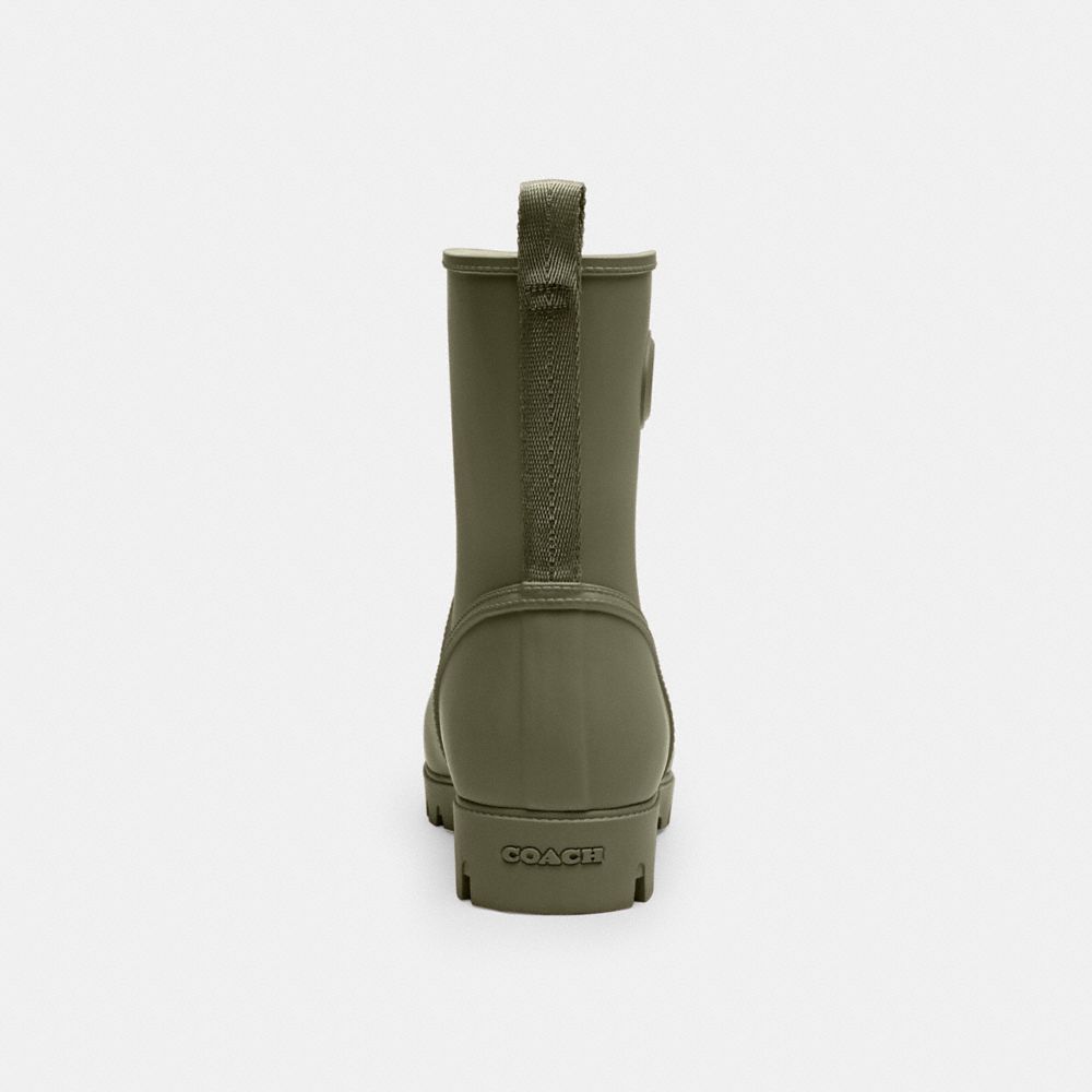 Women's Coach Ryder Rainboot Army Green