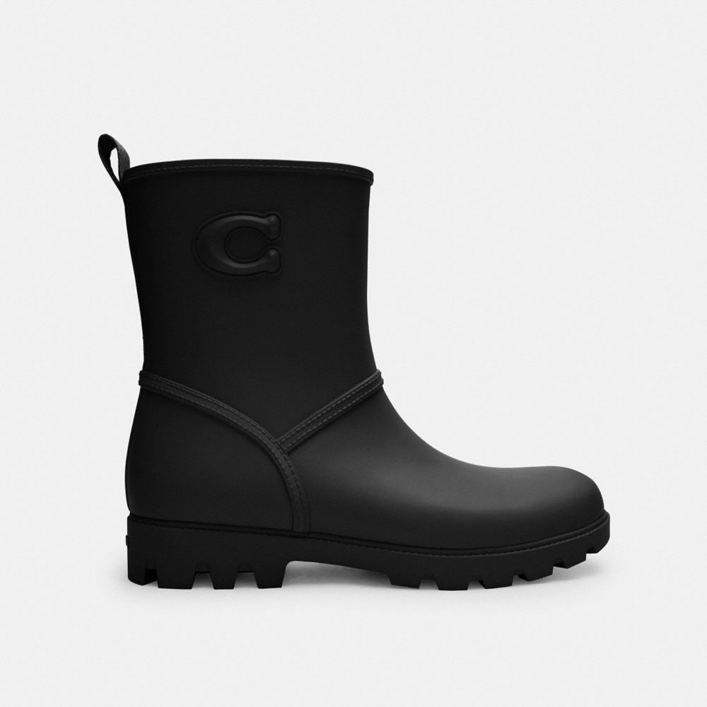 Coach Ryder Rainboot Black