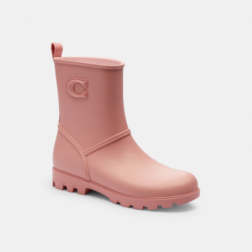 Coach Ryder Rainboot Pink Petal