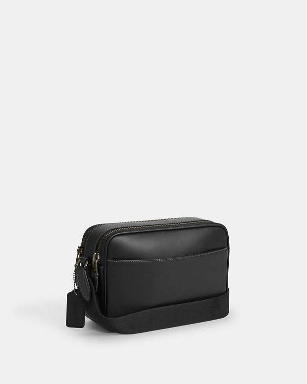 Graham Crossbody Bag Smooth Leather-Gunmetal-Black Smooth Leather-Gunmetal-Black