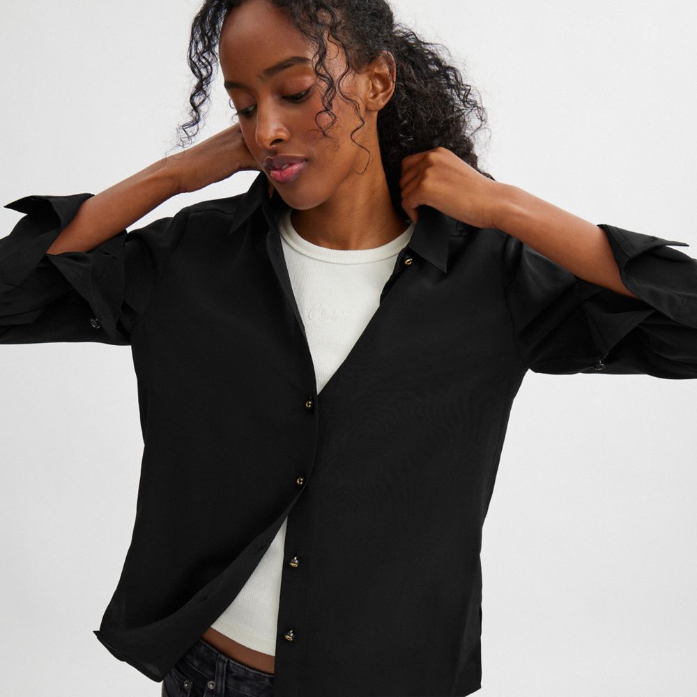 Coach Blouse Black
