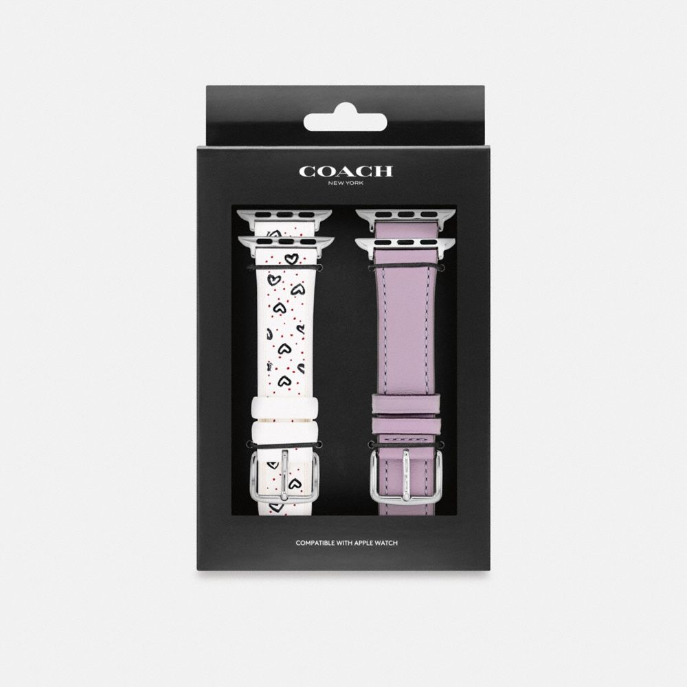 Coach Apple Watch® Strap Set, 38 Mm, 40 Mm And 41 Mm Purple Multicolor