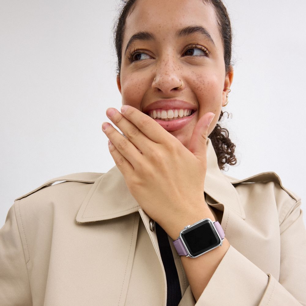 Coach Apple Watch® Strap Set, 38 Mm, 40 Mm And 41 Mm Purple Multicolor