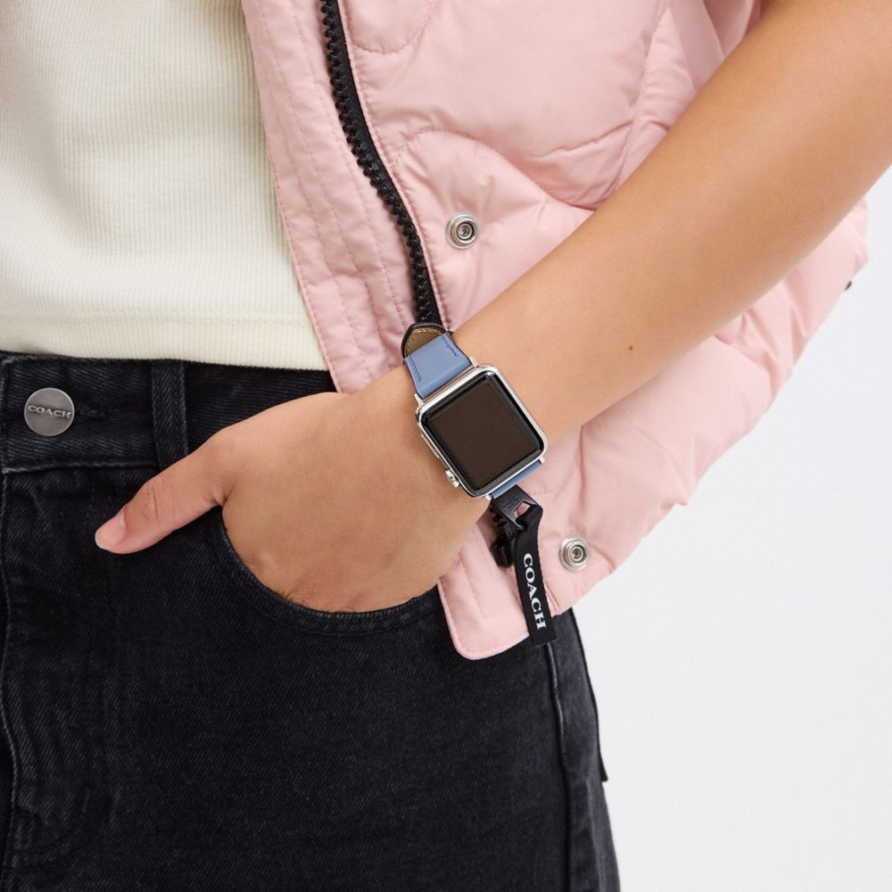 Coach Apple Watch® Strap Set, 38 Mm, 40 Mm And 41 Mm Blue Multi