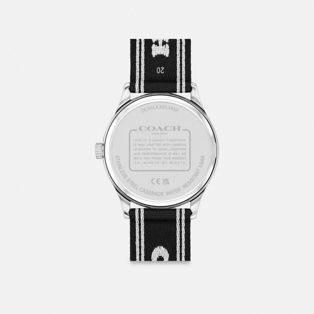 Coach Baxter Watch, 39 Mm Black
