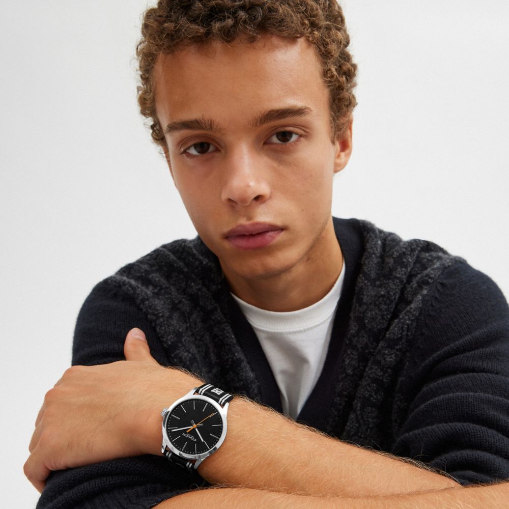 Coach Baxter Watch, 39 Mm Black