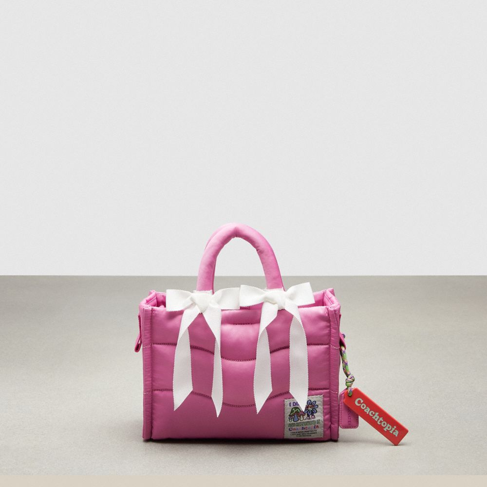 Coach Set Of Bows In 100% Recycled Polyester White 1