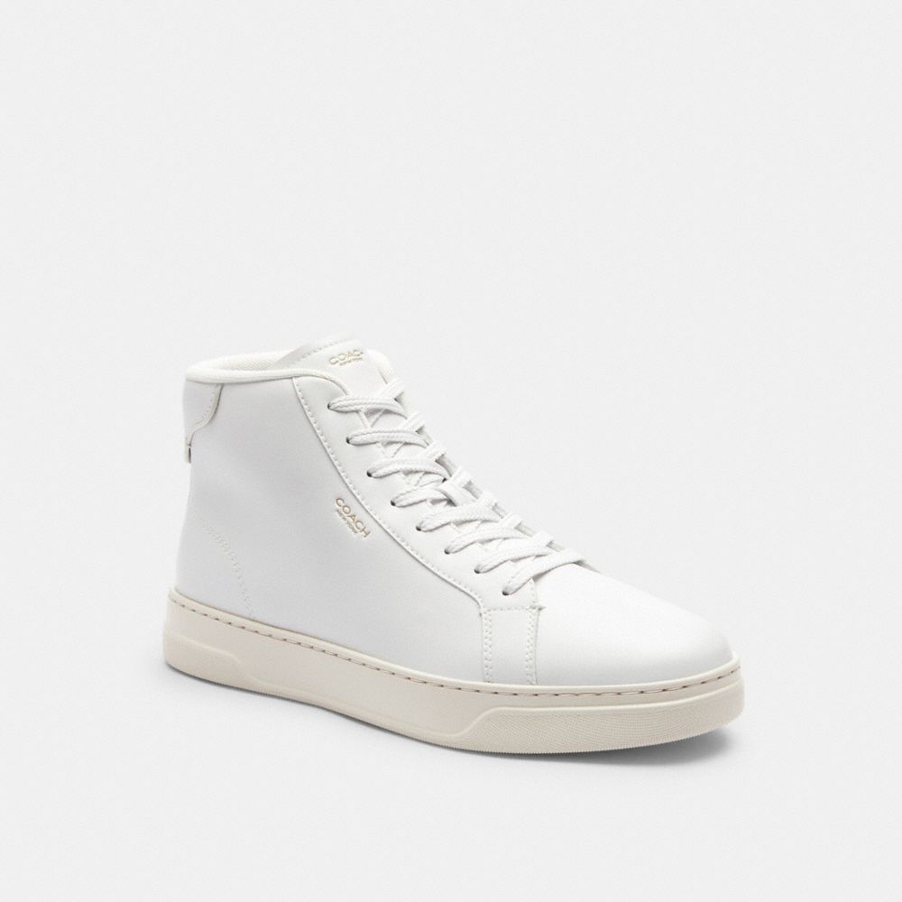 Men's Coach High Line High Top Sneaker Optic White