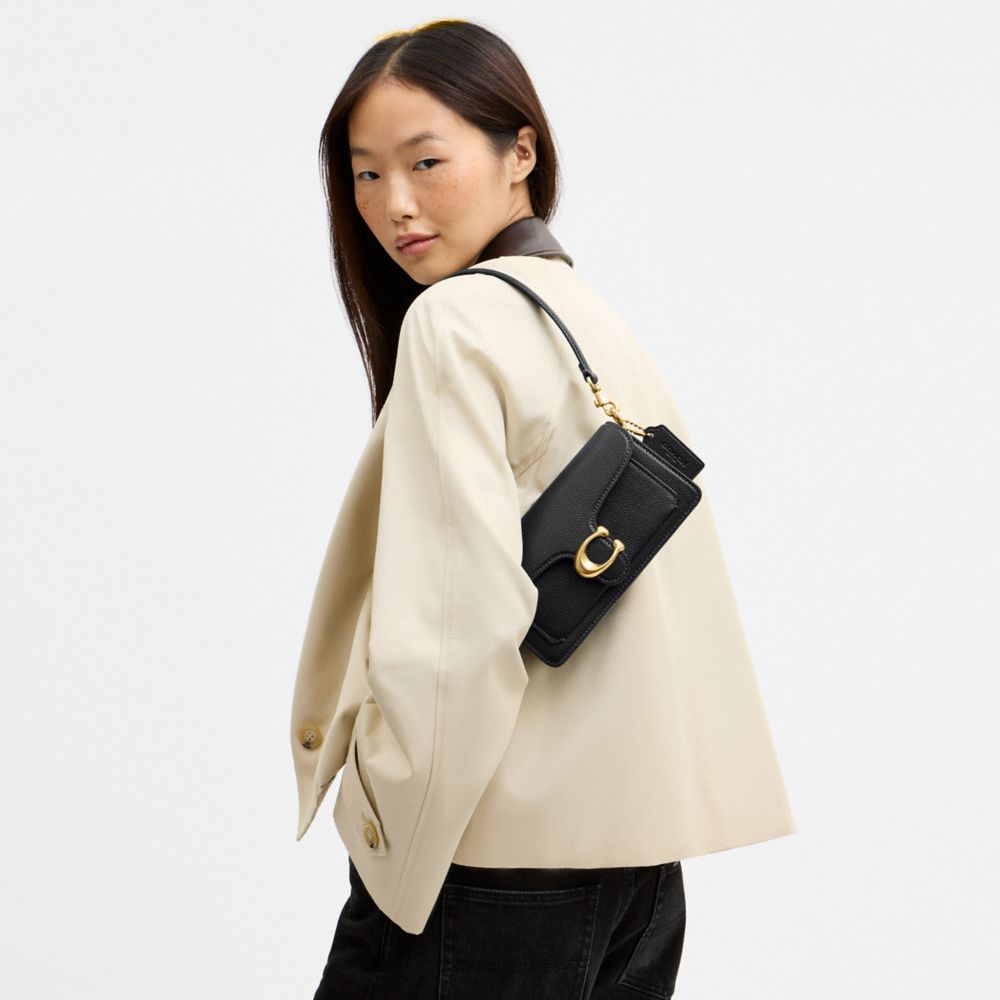 Coach Tabby Shoulder Bag 20 Brass Black