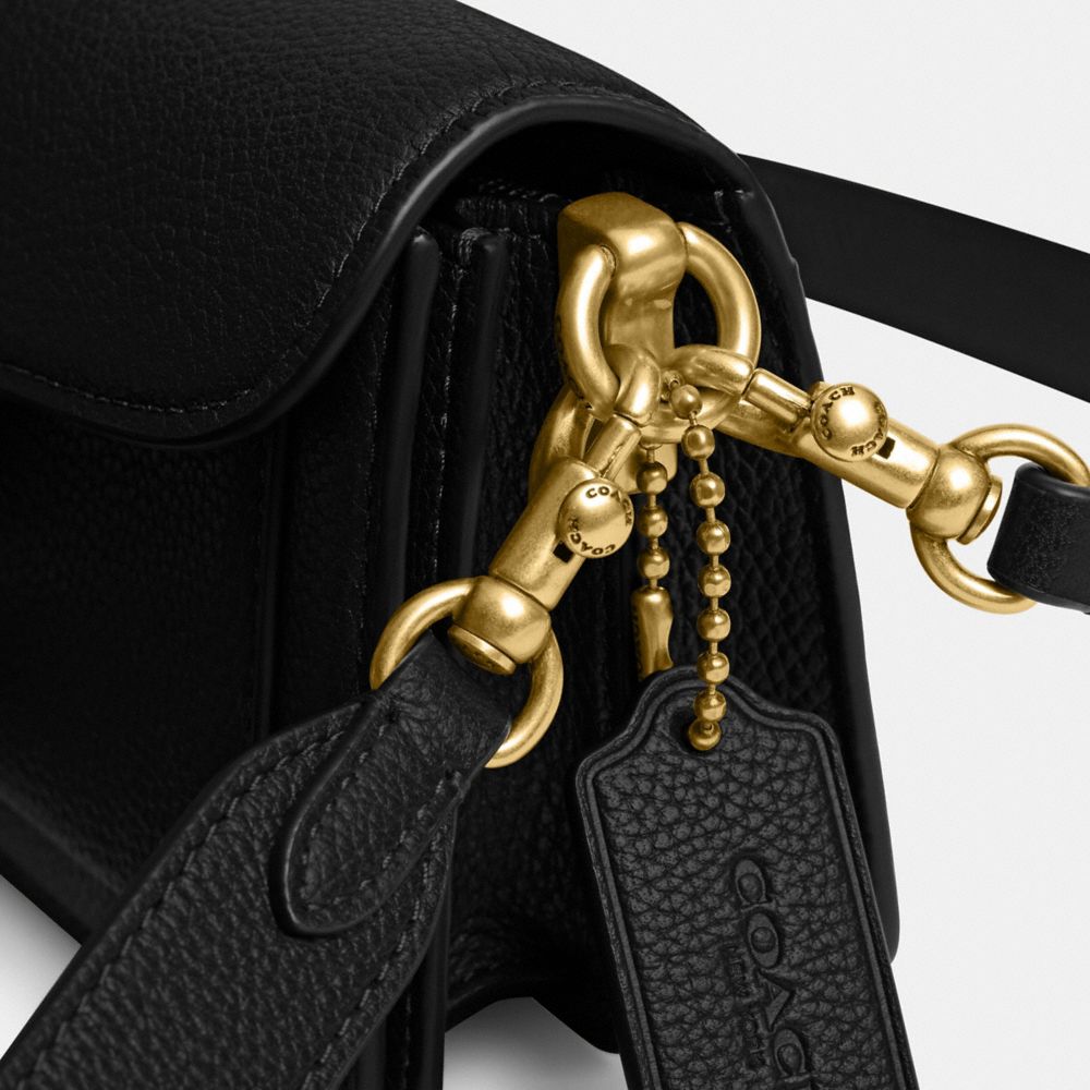 Coach Tabby Shoulder Bag 20 Brass Black
