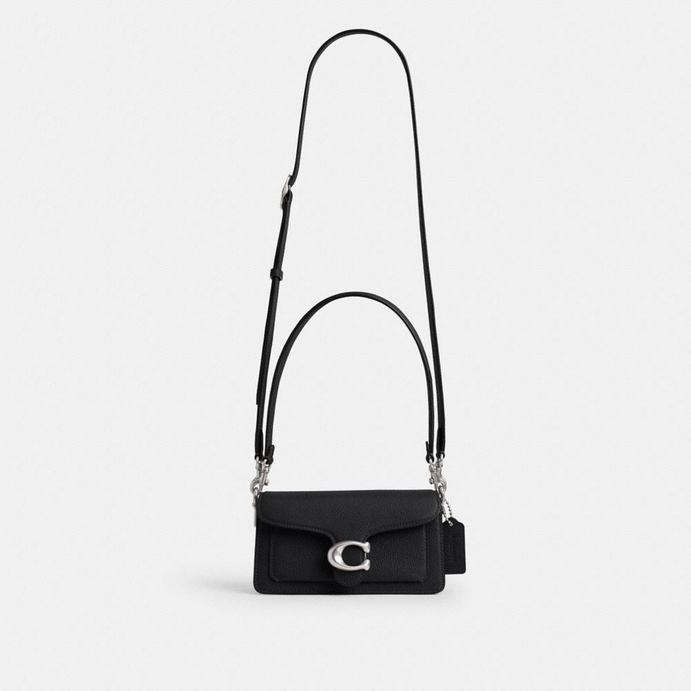 Coach Tabby Shoulder Bag 20 Silver Black