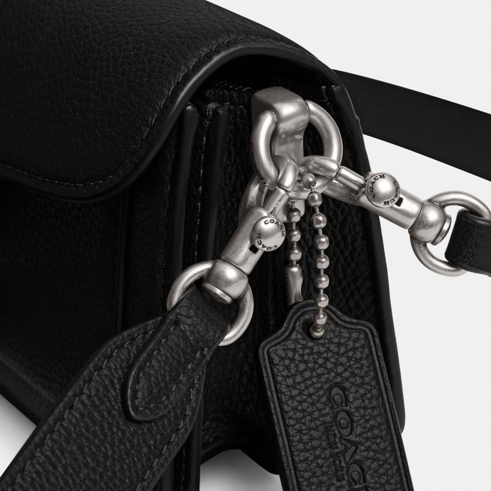 Coach Tabby Shoulder Bag 20 Silver Black