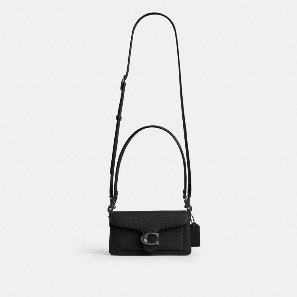 Coach Tabby Shoulder Bag 20 Black, hardware detail