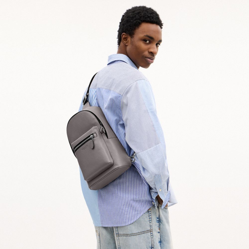 Coach West Pack Silver Graphite