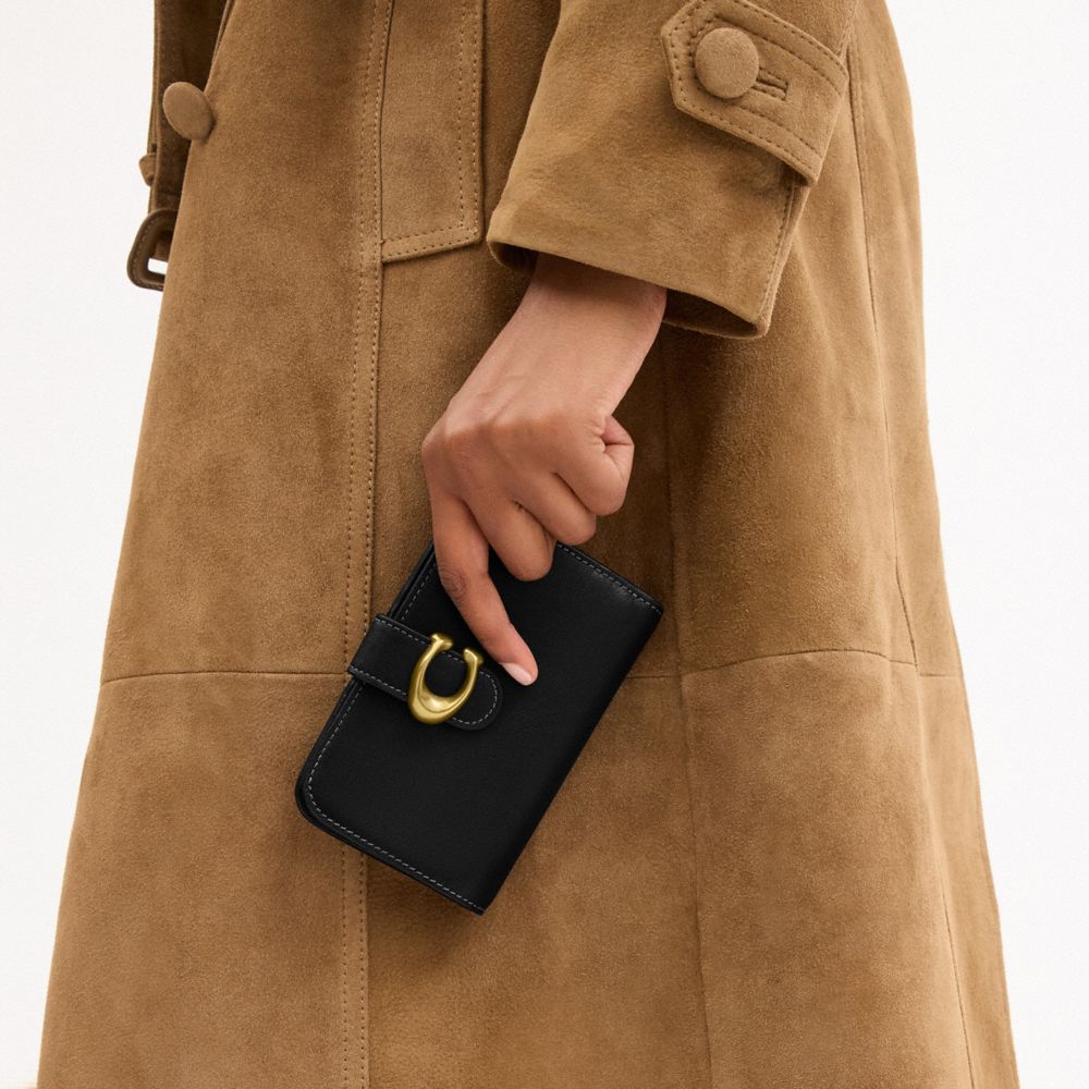 Coach Tabby Wallet Brass Black
