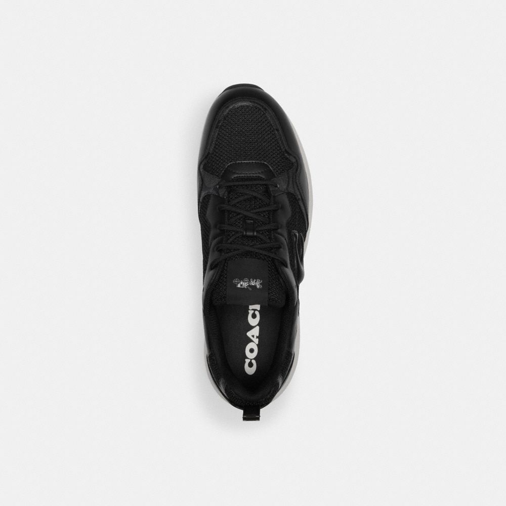 Men's Coach Strider Sneaker In Signature Canvas Black